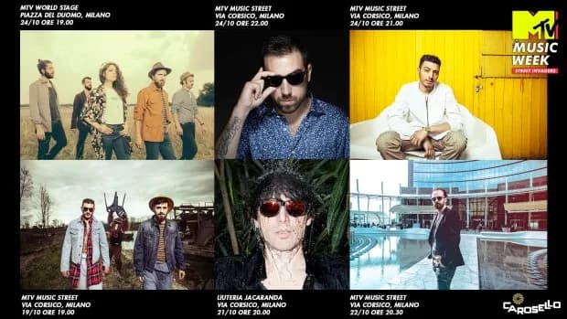 SEI ARTISTI DELLA CAROSELLO RECORDS SI ESIBIRANNO A MILANO NELL’AMBITO DELLA “MTV MUSIC WEEK”