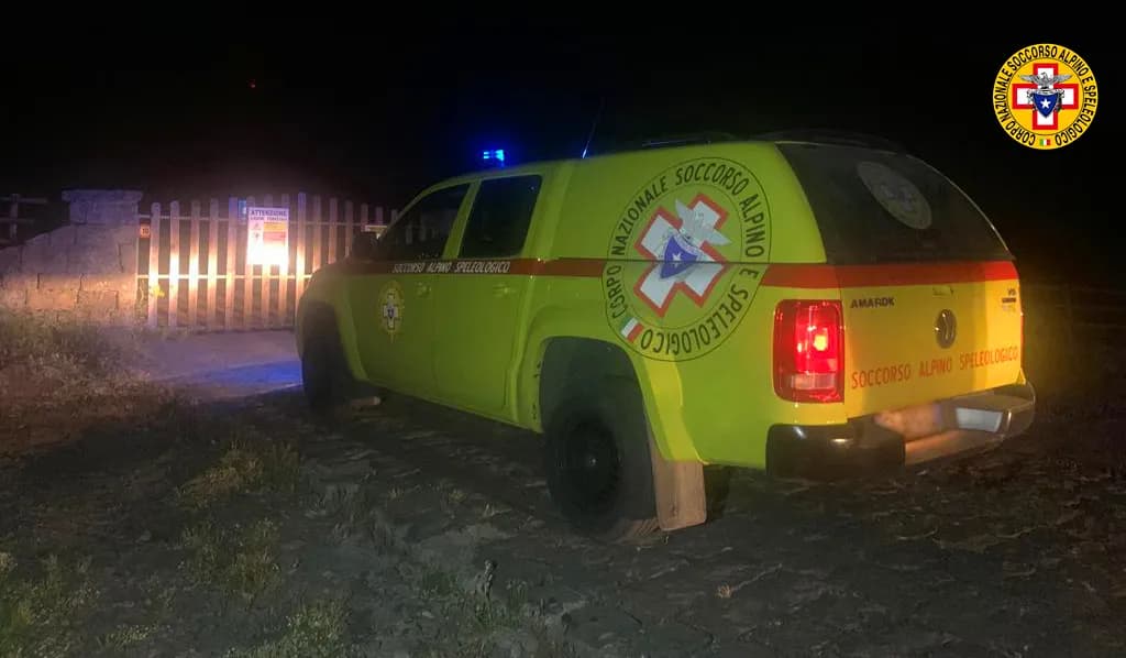 Etna, escursionista in difficoltà: il salvataggio del Soccorso alpino