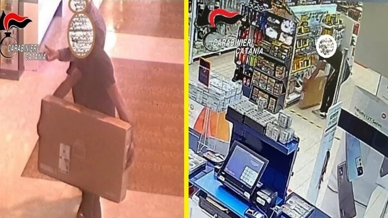 Catania, si impossessa di un televisore ed esce dal negozio senza pagare