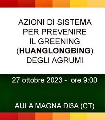 A Catania, il Convegno per la salvaguardia dell’agrumicoltura contro l’Huanglongbing