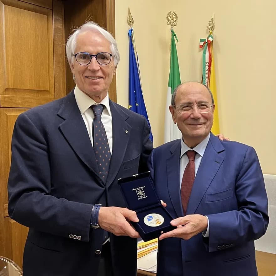 Palazzo d’Orléans, Schifani riceve il presidente del Coni Malagò