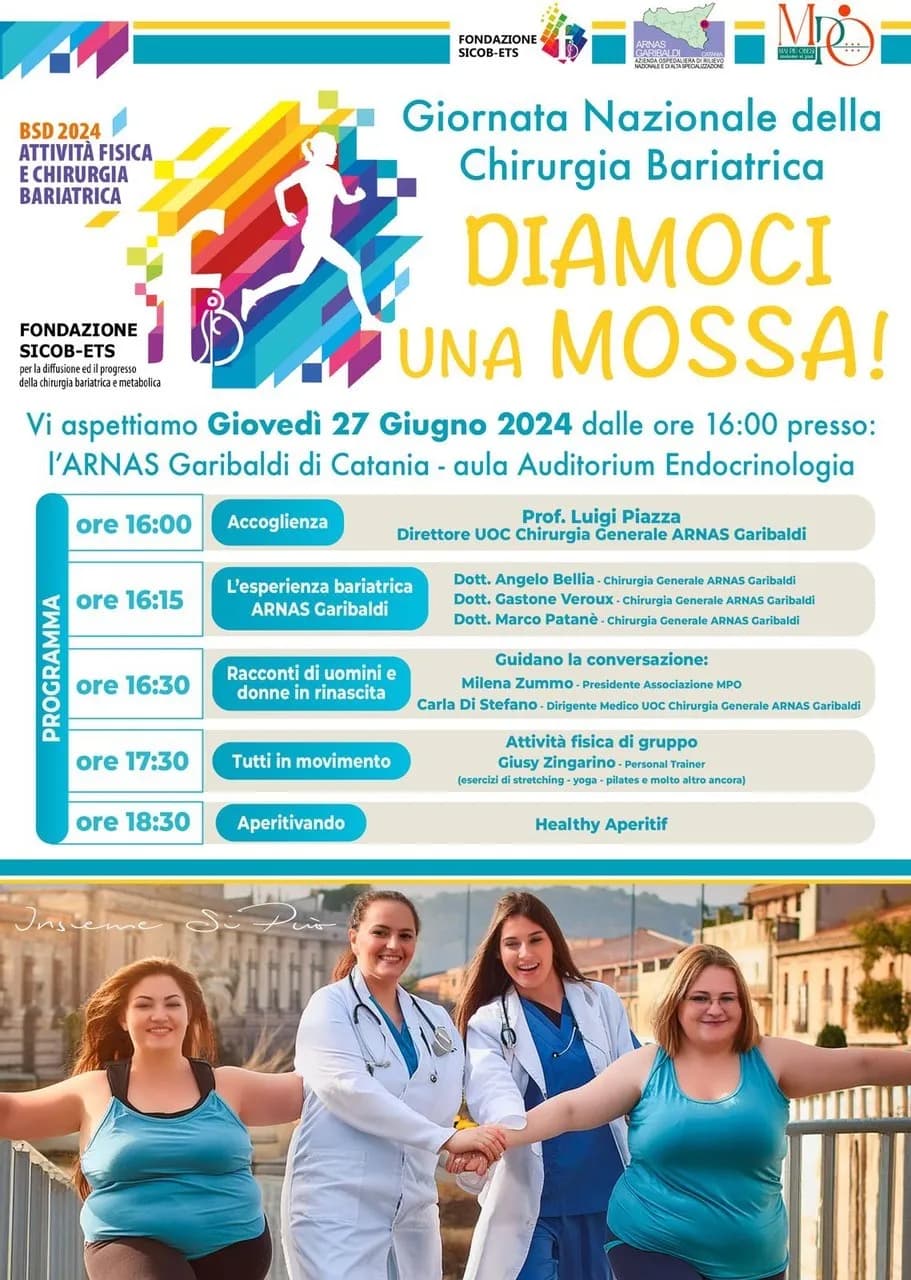 Prevenire e combattere l’obesità, all’Arnas Garibaldi l’incontro “Diamoci una mossa”
