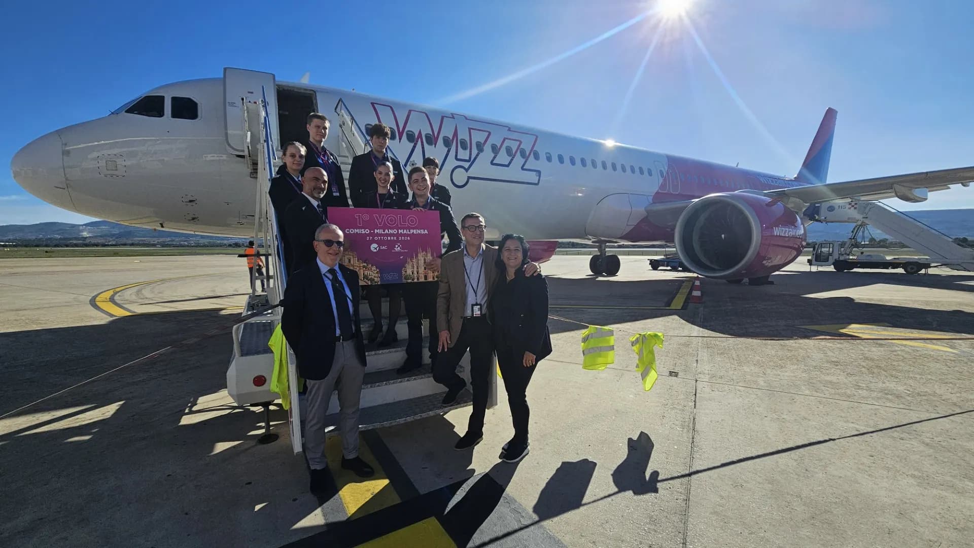 Inaugurati i primi voli Comiso-Milano Malpensa e Catania-Porto