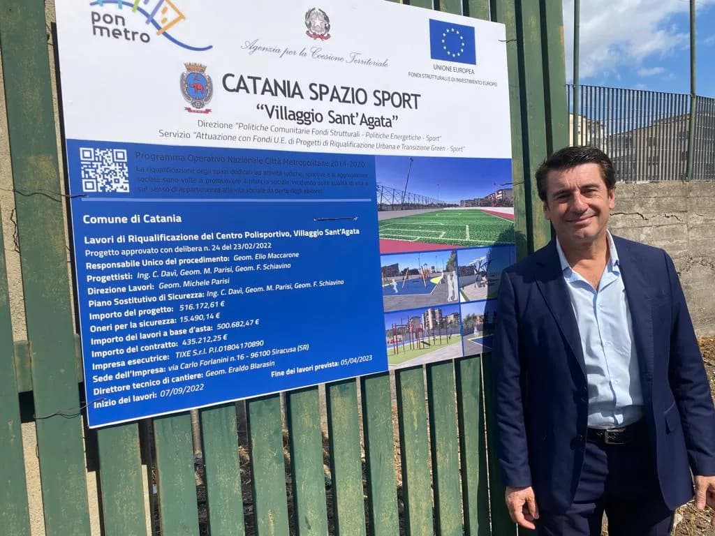 Catania, il villaggio Sant’Agata ha un nuovo polo sportivo