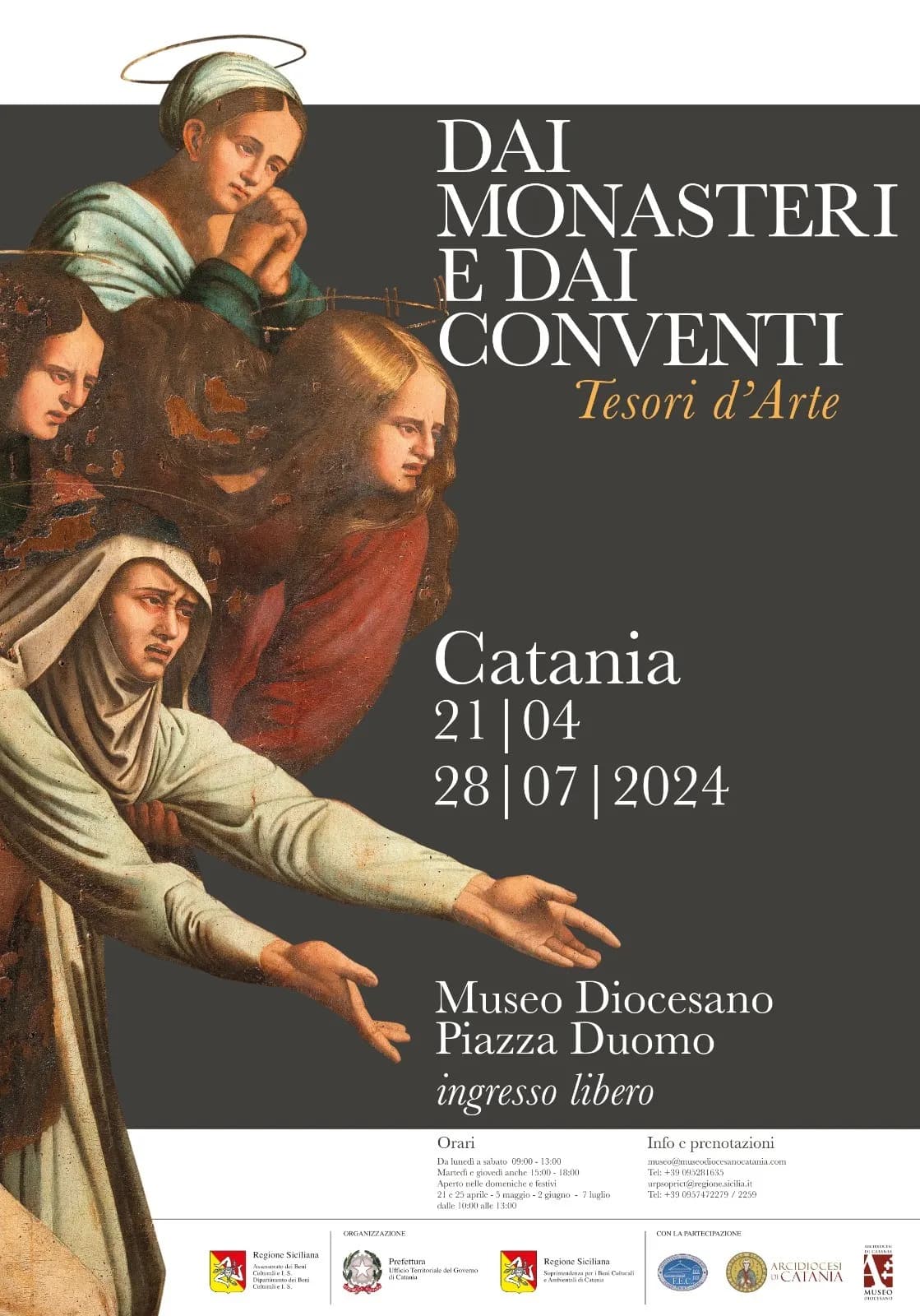 Arte, arriva a Catania la mostra “Dai monasteri e dai conventi”