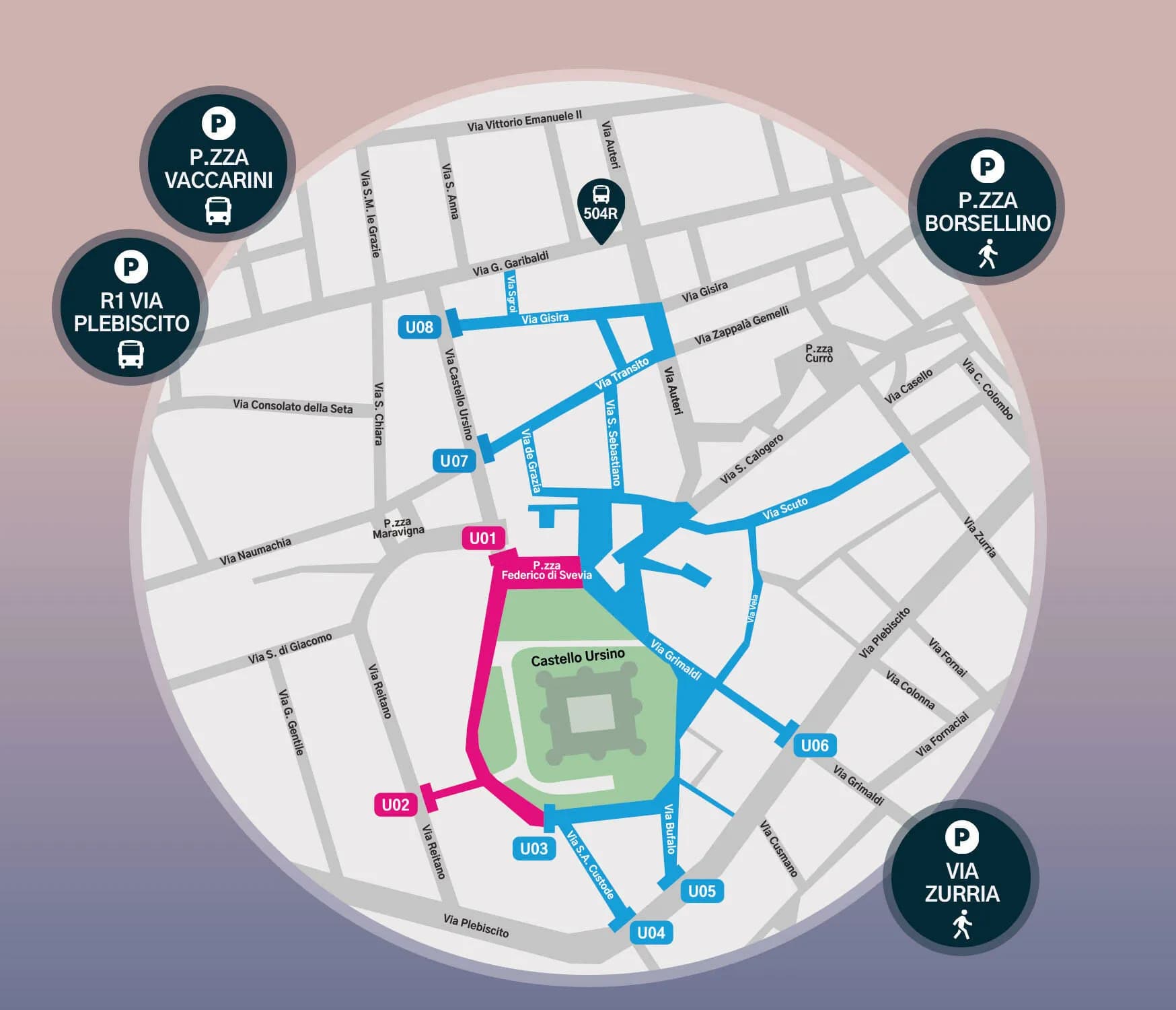 Catania, da domenica piazza Federico II diventa pedonale