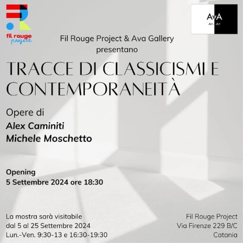 Trecce classicismi e contemporaneità, nuovo progetto espositivo alla galleria Fil Rouge Project