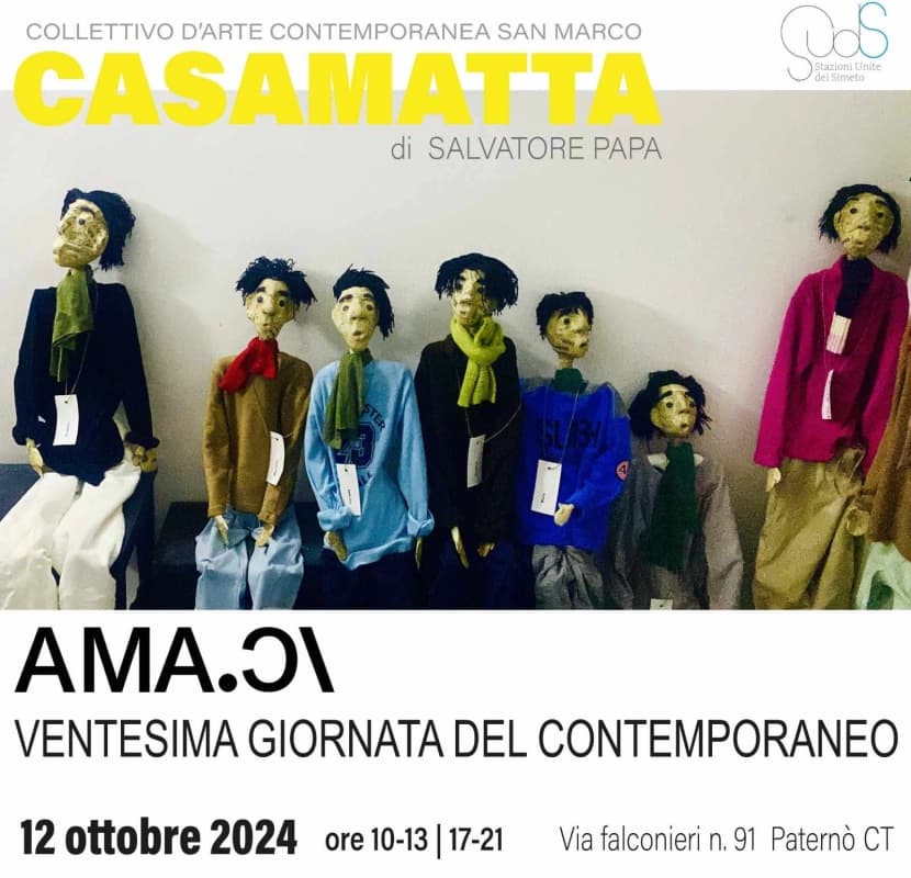 “Giornata del contemporaneo 2024”, a Paternò il Collettivo San Marco apre la “Casamatta” di Salvatore Papa