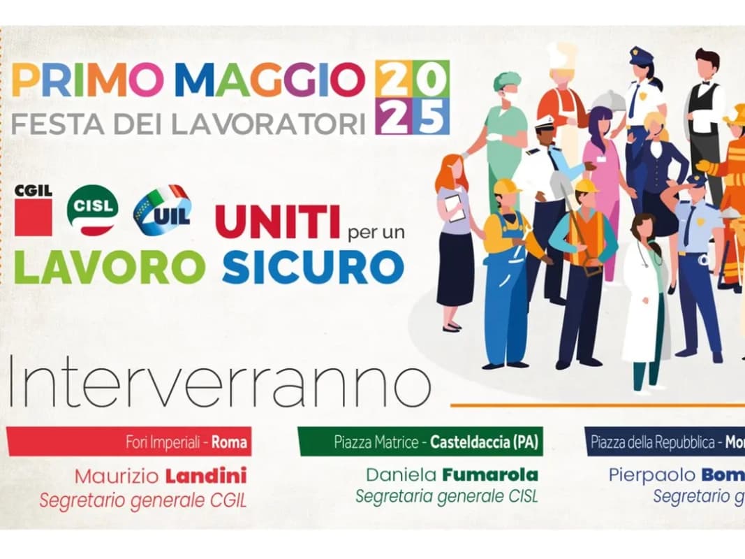 Casteldaccia, il teatro della strage del 2024 è una delle piazze del Primo Maggio 2025