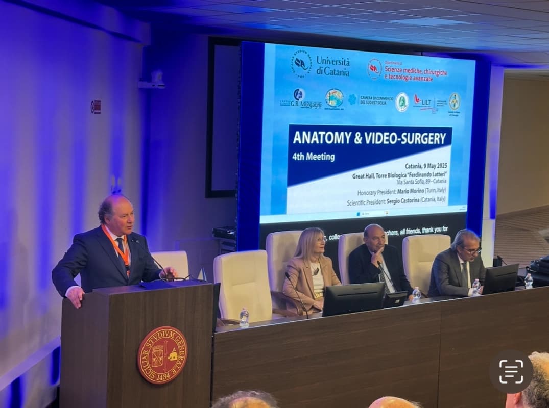 “ANATOMY & VIDEO-SURGERY”: CONSUNTIVO CONVEGNO EUROPEO SULL’ANATOMIA LAPAROSCOPICA PRESIEDUTO DAI PROFESSORI SERGIO CASTORINA E MARIO MORINO
