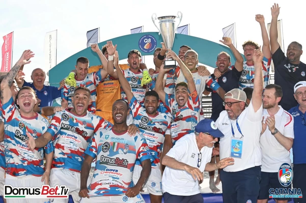 Il Catania Beach Soccer trionfa ad Alghero: vinta la Supercoppa nel derby etneo