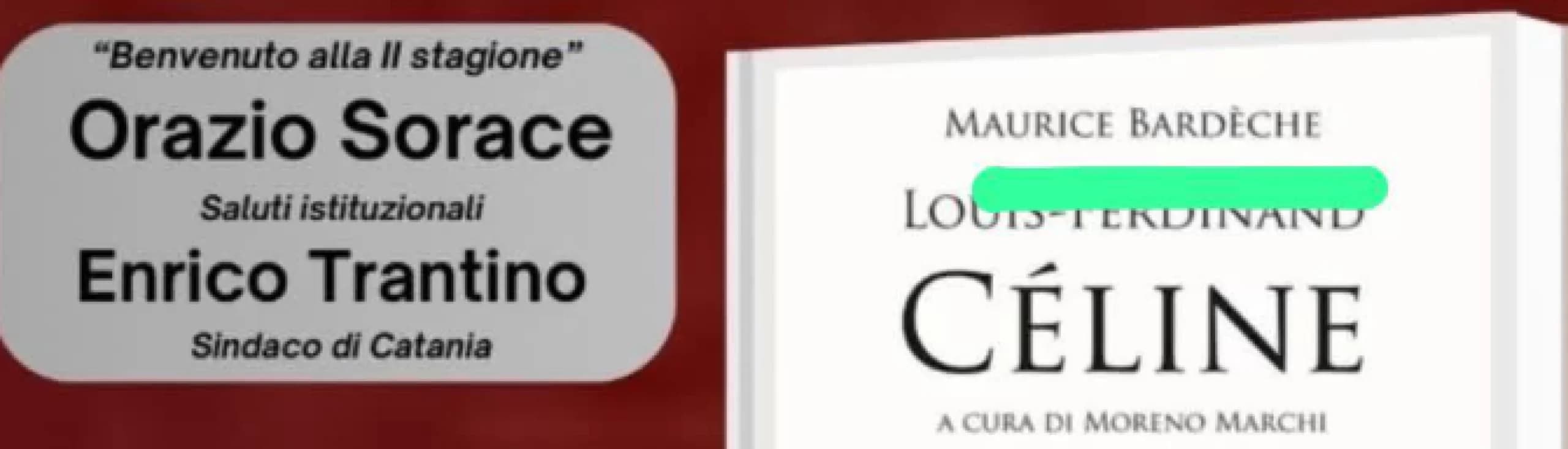 Lombardi e il libro su Cèline a Palazzo della Cultura: scoppia il caso a Catania