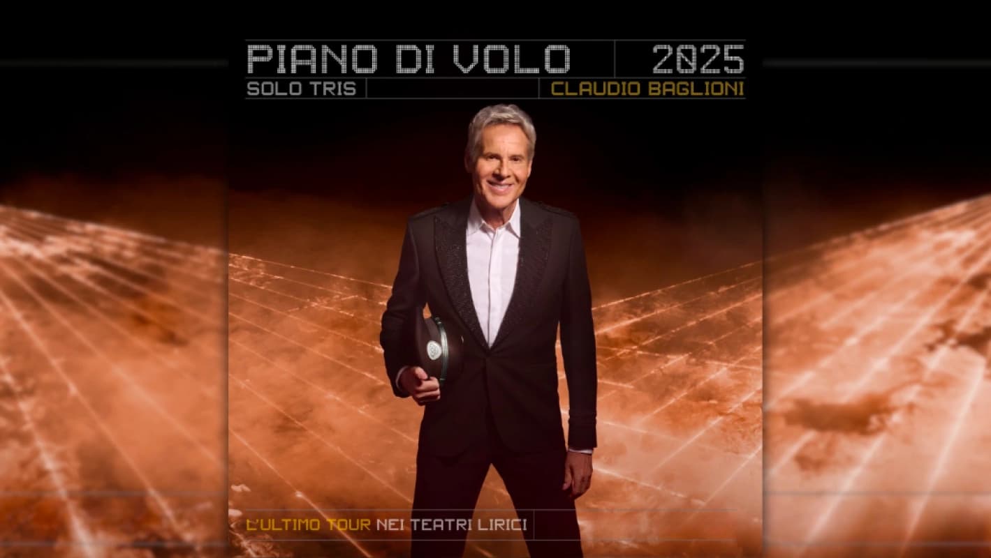 Claudio Baglioni live a Catania, tre serate al Teatro Massimo Bellini