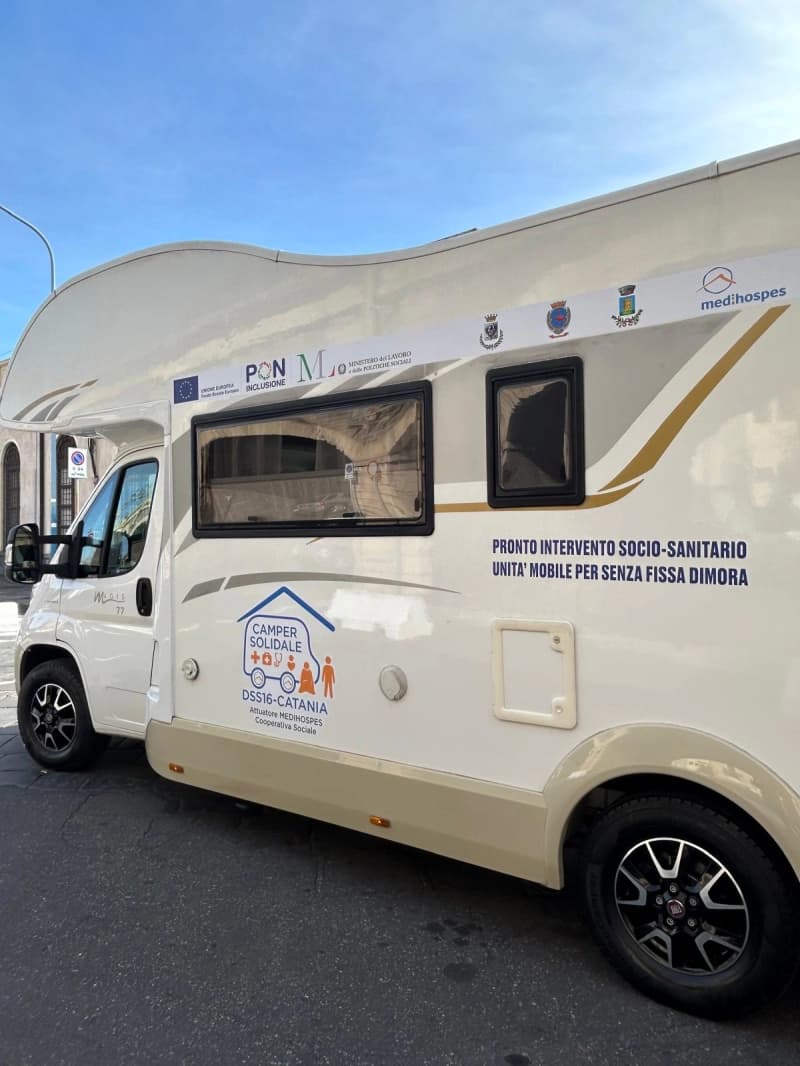 A Catania arriva il “Camper Solidale”, assistenza ai senza dimora