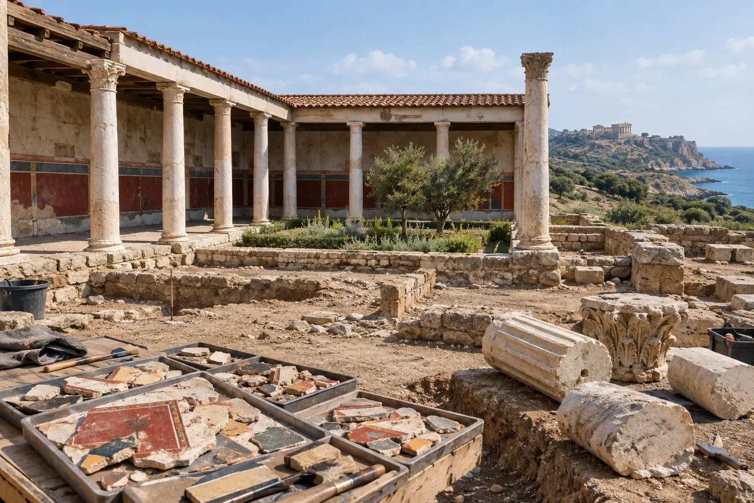 La valle dei templi apre al pubblico i mosaici romani in restauro