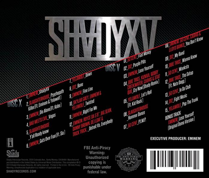  EMINEM – SHADY XV