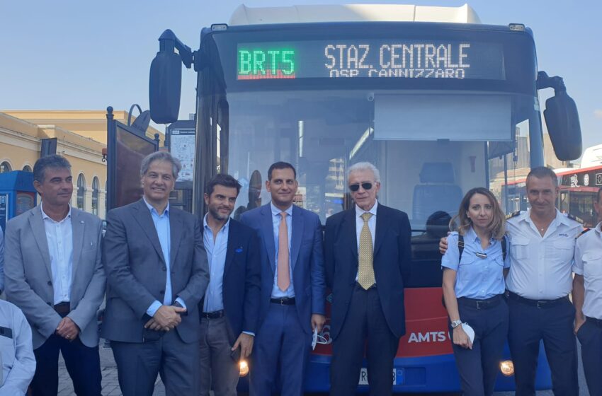  Presentato il Brt5: il bus veloce dal Cannizzaro alla stazione