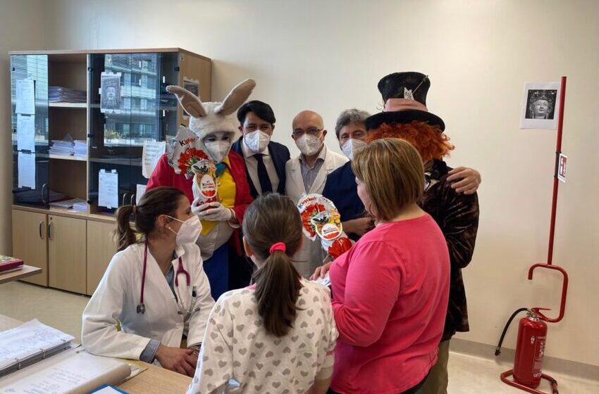  La Pasqua felice dei piccoli pazienti del Policlinico e del San Marco