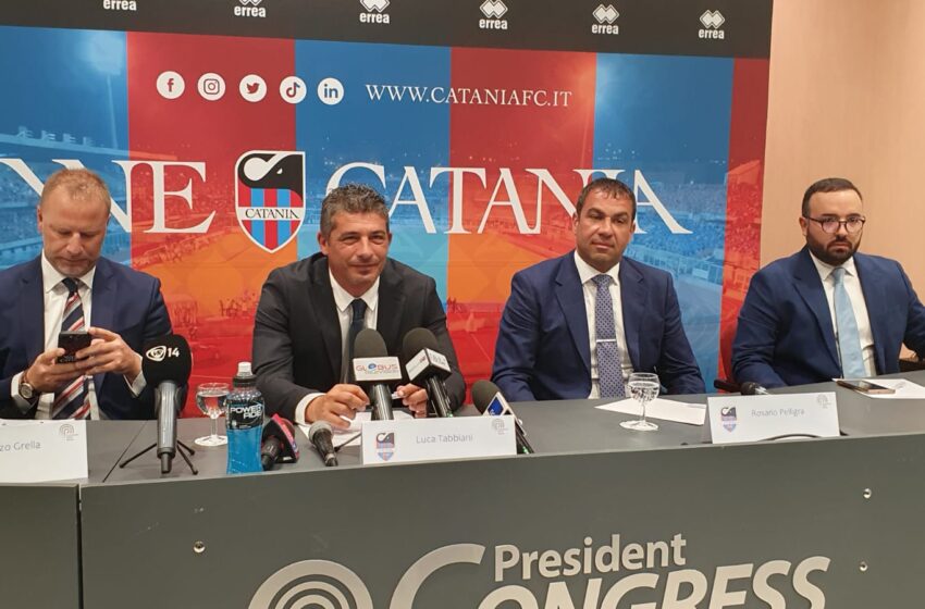  Il Catania presenta Tabbiani e traccia il futuro, Grella: “Un club che duri nel tempo”