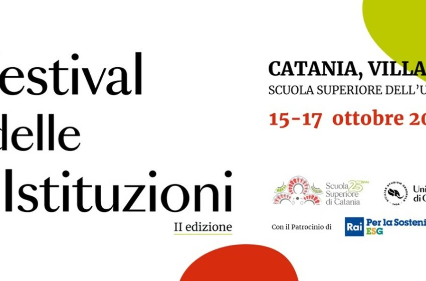  Festival delle istituzioni, a Catania la seconda edizione