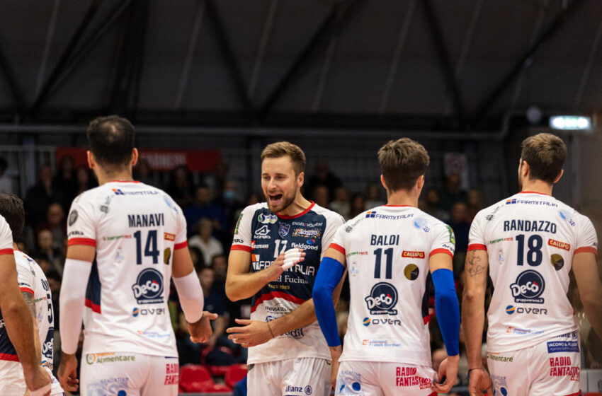  Volley, Farmitalia Saturnia: biancoblu sconfitti a Piacenza per 3-0