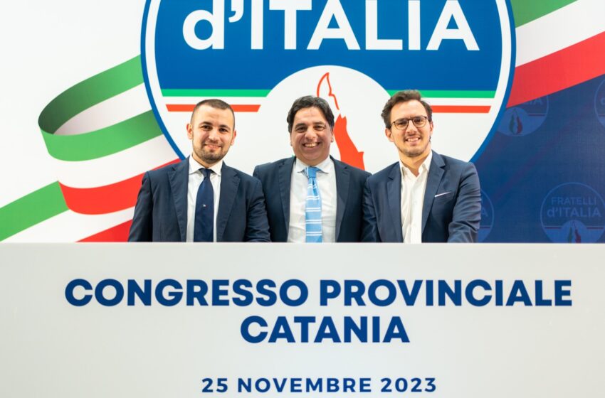  Fratelli d’Italia a congresso a Catania: Cardillo e Sangiorgio coordinatori