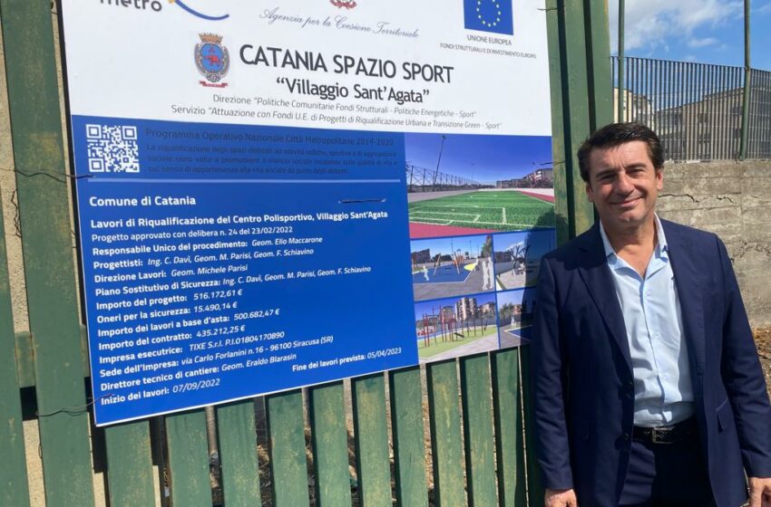  Catania, il villaggio Sant’Agata ha un nuovo polo sportivo