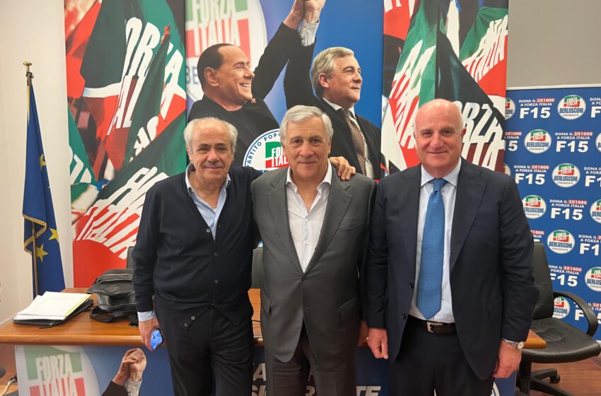  Forza Italia – MPA. Tajani “Continua costituzione rapporto con forze radicate nei territori”