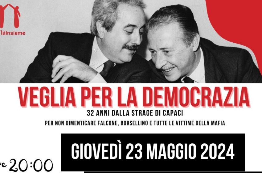  Strage di Capaci, stasera la “veglia per la democrazia”