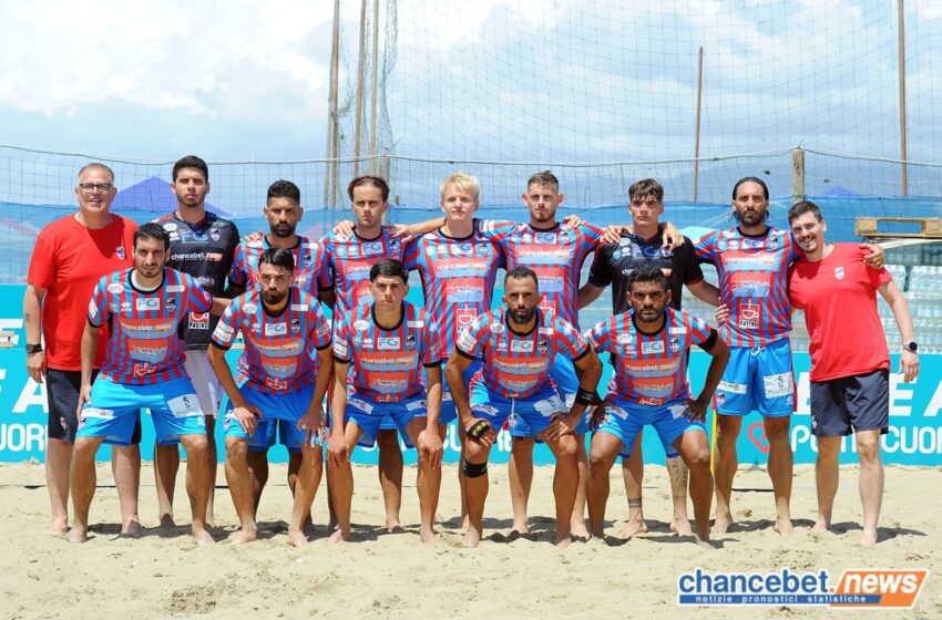  Beach Soccer, iniziata la Poule Scudetto: a Viareggio il We Beach Catania batte 8-5 la Roma