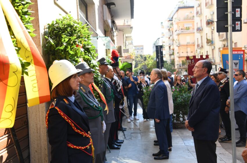  Anniversario uccisione Rocco Chinnici, il presidente Schifani alla cerimonia di commemorazione