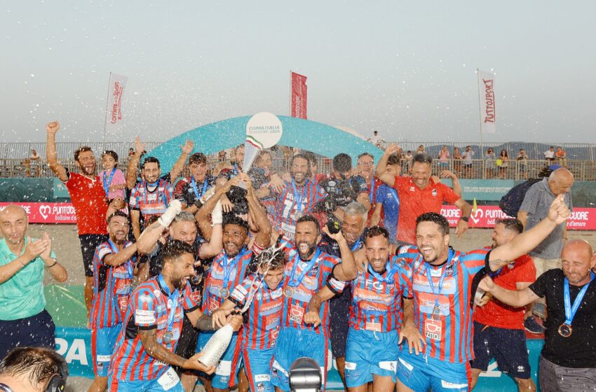  Beach Soccer, il Catania Fc vince la Coppa Italia 2024: battuta la DomusBet.tv